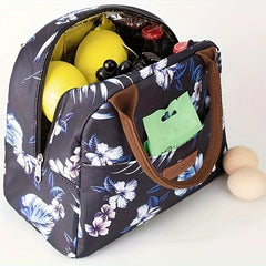 Large Capacity Insulated Lunch Bag - Portable & Foldable Tote