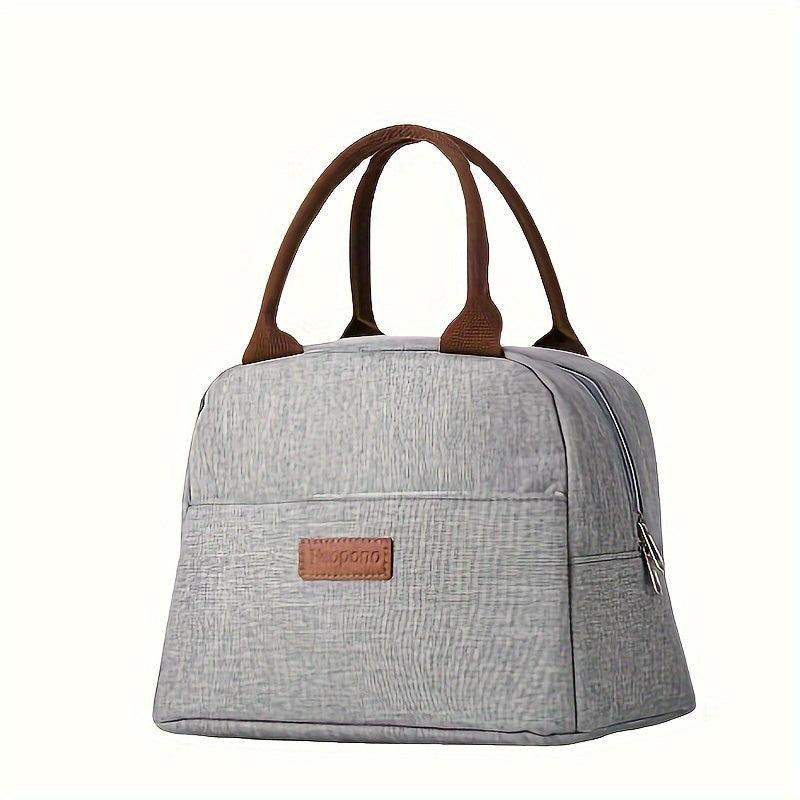 Large Capacity Insulated Lunch Bag - Portable & Foldable Tote