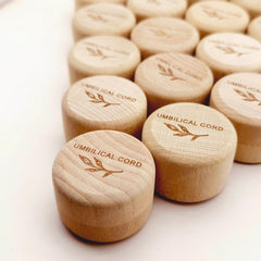 Wooden Keepsake Box for Umbilical Cord and Fetal Hair