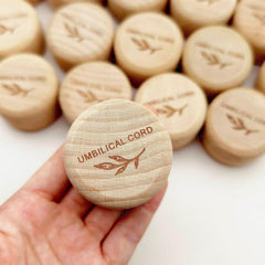 Wooden Keepsake Box for Umbilical Cord and Fetal Hair