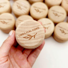 Wooden Keepsake Box for Umbilical Cord and Fetal Hair