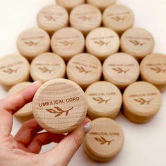 Wooden Keepsake Box for Umbilical Cord and Fetal Hair