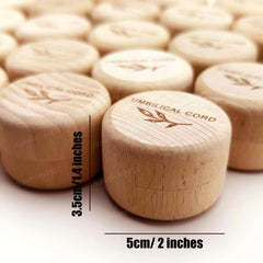 Wooden Keepsake Box for Umbilical Cord and Fetal Hair