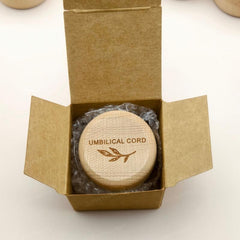 Wooden Keepsake Box for Umbilical Cord and Fetal Hair