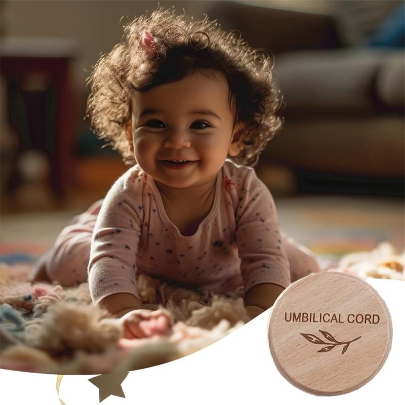 Umbilical Cord Wooden Keepsake Box Hair and Tooth Storage