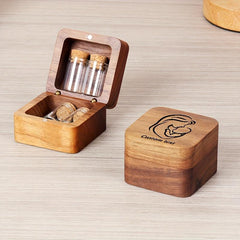 Custom Wooden Keepsake Box for Umbilical Cord and Hair