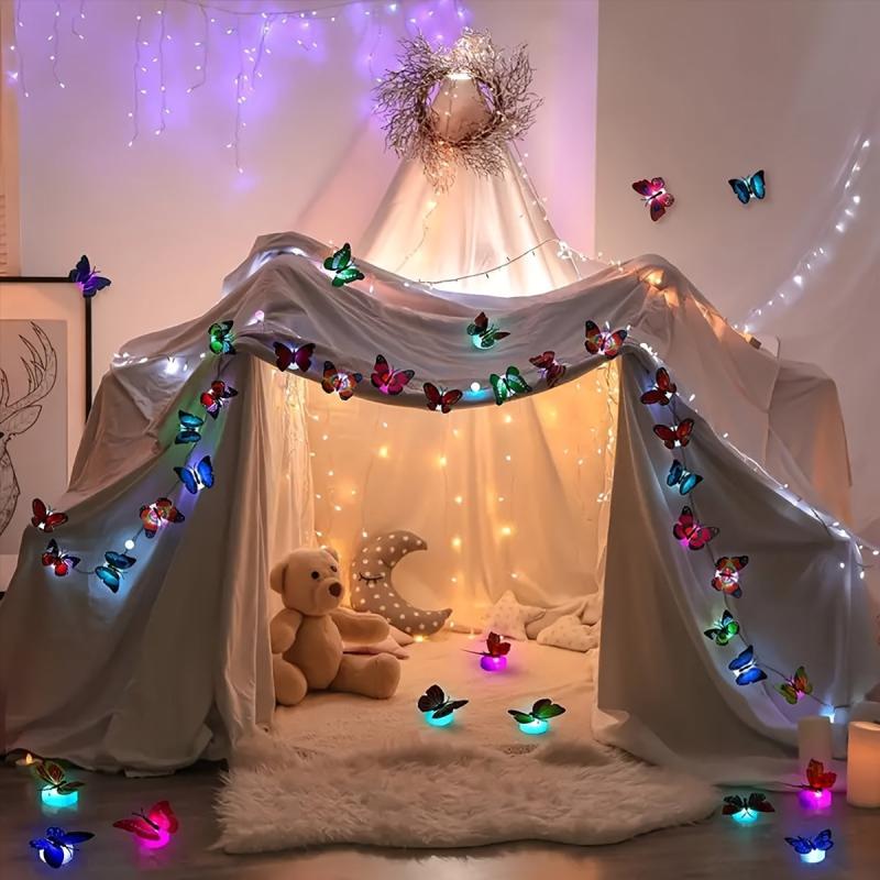 Qicai Xiaolu 3D Butterfly LED Night Light Multicolor Wall Decor