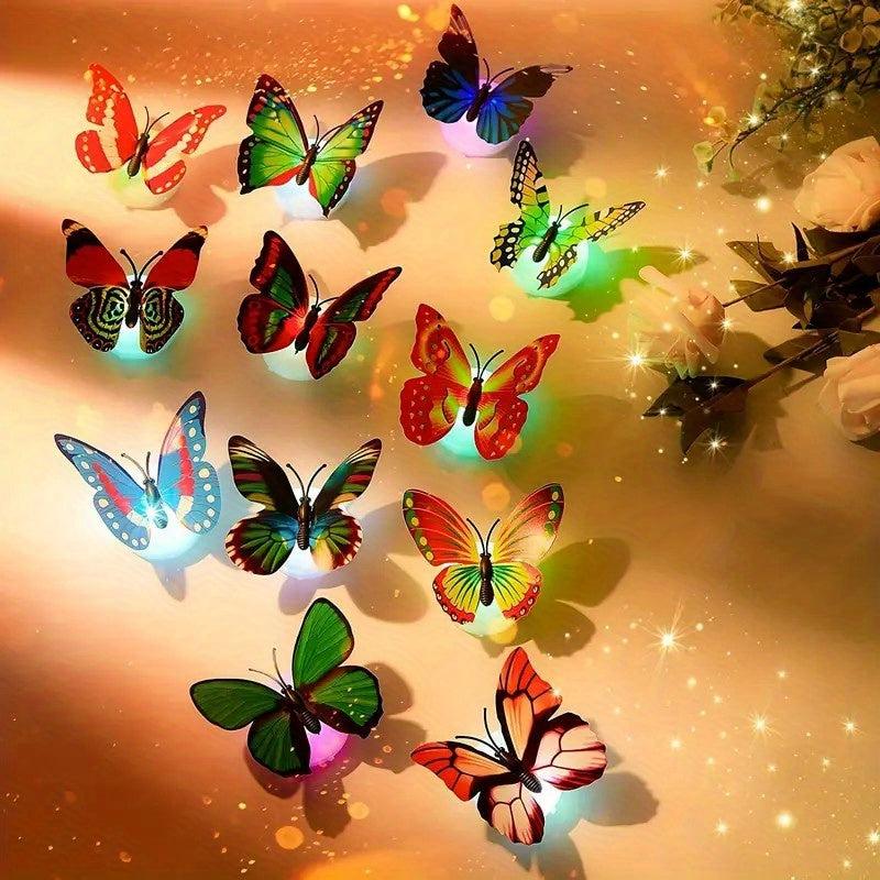 Qicai Xiaolu 3D Butterfly LED Night Light Multicolor Wall Decor