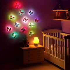 Qicai Xiaolu 3D Butterfly LED Night Light Multicolor Wall Decor