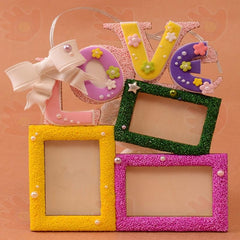 Wooden Love Photo Frame Family Picture Display Art Decor