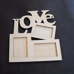 Wooden Love Photo Frame Family Picture Display Art Decor