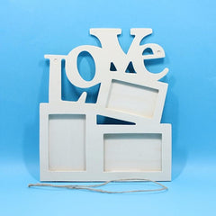 Wooden Love Photo Frame Family Picture Display Art Decor