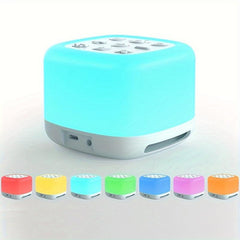 Portable Noise Sleep Machine & Speaker 40 Sounds RGB Night Light