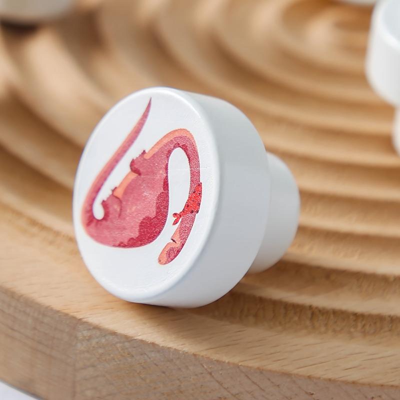 Wooden Dinosaur Motifs Drawer Knobs Easy Install