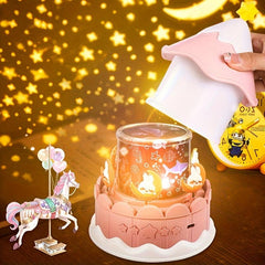 Galaxy Star Projector Nightlight Dimmable Lamp for Princess Room