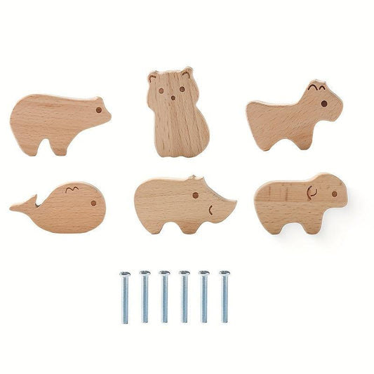 Wooden Cartoon Drawer Pull Youngsters's Room Paradise