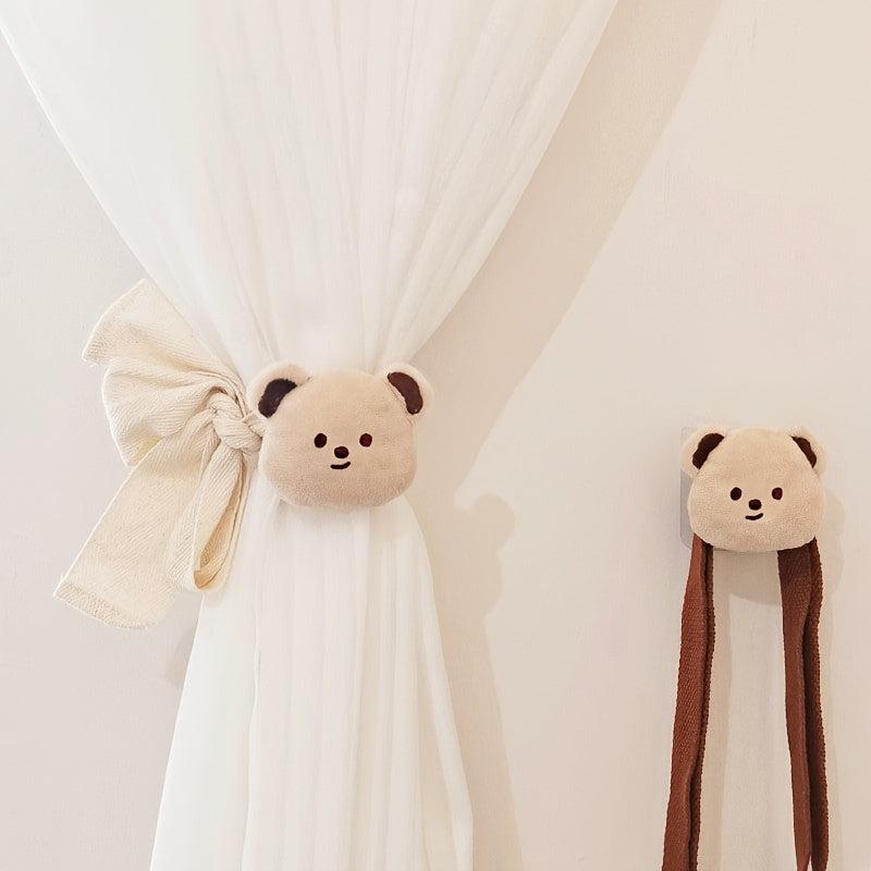 Dearchuu Bear & Rabbit Curtain Tiebacks for Kids Room Decor