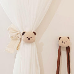 Dearchuu Bear & Rabbit Curtain Tiebacks for Kids Room Decor