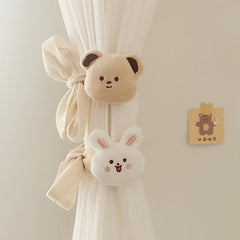 Dearchuu Bear & Rabbit Curtain Tiebacks for Kids Room Decor