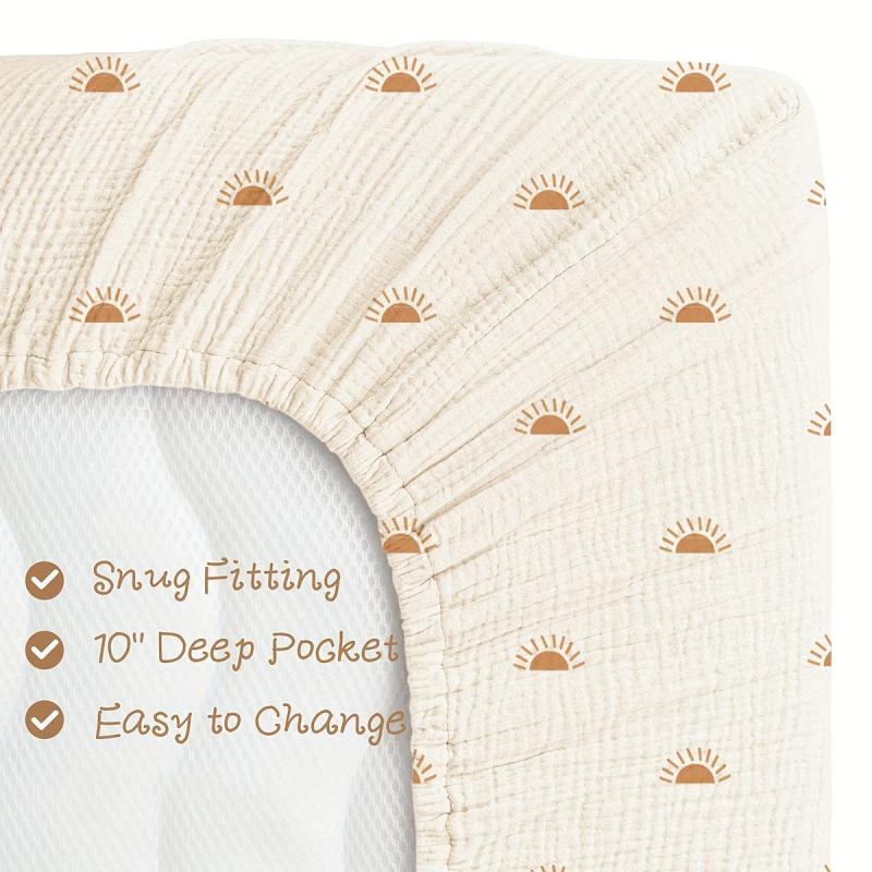 Baby Changing Pad Cover Printed Crib Care Table Changing Cover