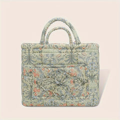 Large Capacity Flower & Grass Garden Style Fabric Storage Basket