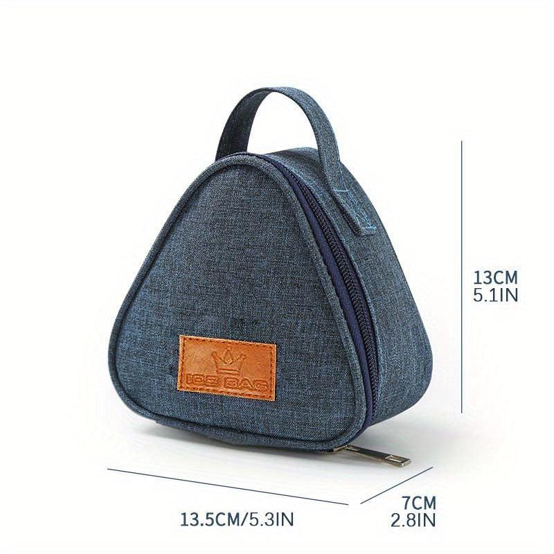 Portable Insulated Lunch Bag for Students Durable Nylon Reusable