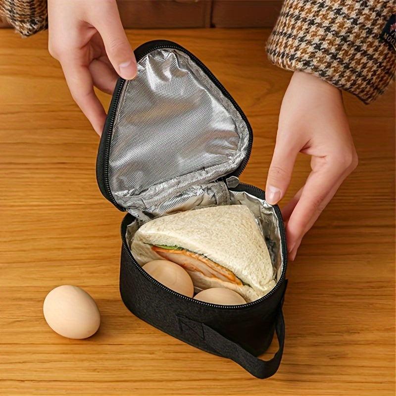 Portable Insulated Lunch Bag for Students Durable Nylon Reusable