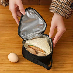 Portable Insulated Lunch Bag for Students Durable Nylon Reusable