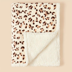 Double Layer Thick Flannel Blanket Stroller Blanket