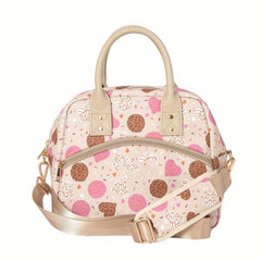 Large Capacity Pink Nylon Parent Bag Waterproof & Insulated