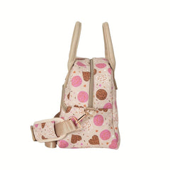 Large Capacity Pink Nylon Parent Bag Waterproof & Insulated