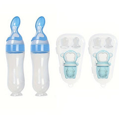 12pcs Baby Food Feeder Set with Spoon and Suction Cup