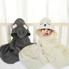 2 Cute Cartoon Animal Bath Towels for Kids