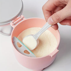 Portable Milk Powder Container with Spoon Large