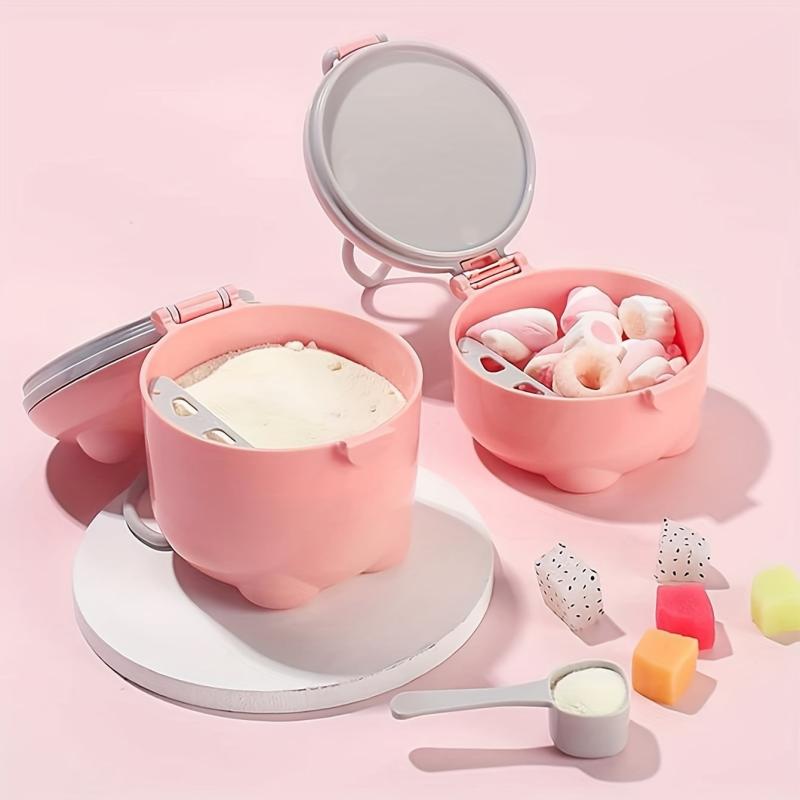 Portable Milk Powder Container with Spoon Large
