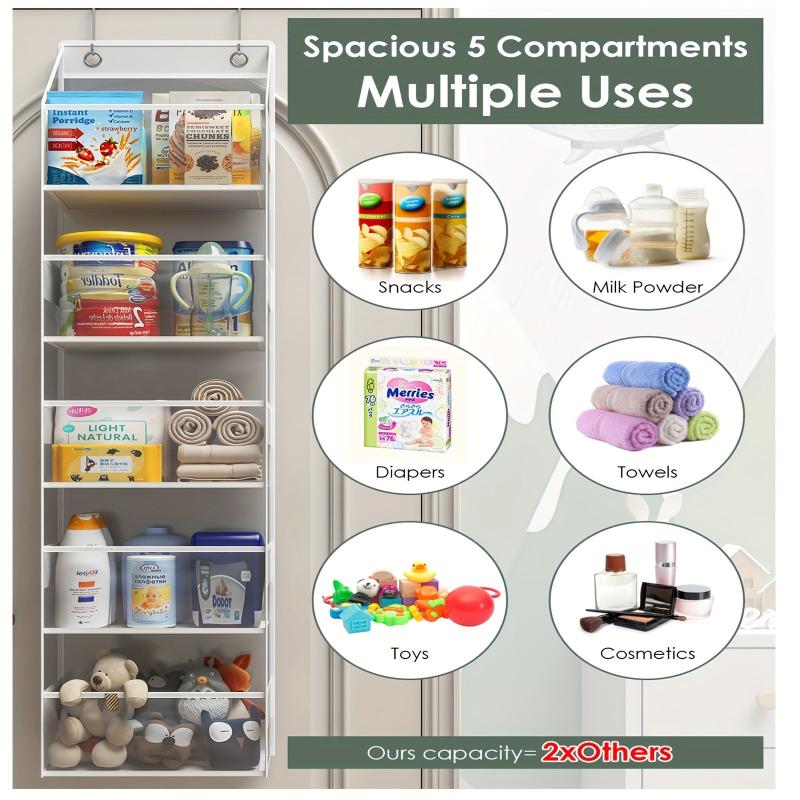 5-Layer Over the Door Organizer with 19KG Capacity