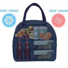 Stylish Nylon Insulated Lunch Bag for Work School Travel