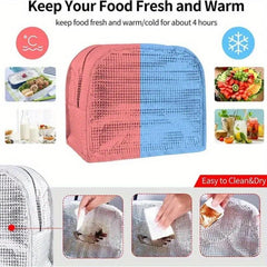 Stylish Nylon Insulated Lunch Bag for Work School Travel