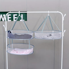 Foldable Polyester Clothes Drying Basket for Home