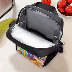 Colorful Cartoon Insulated Lunch Bag Waterproof Large Capacity