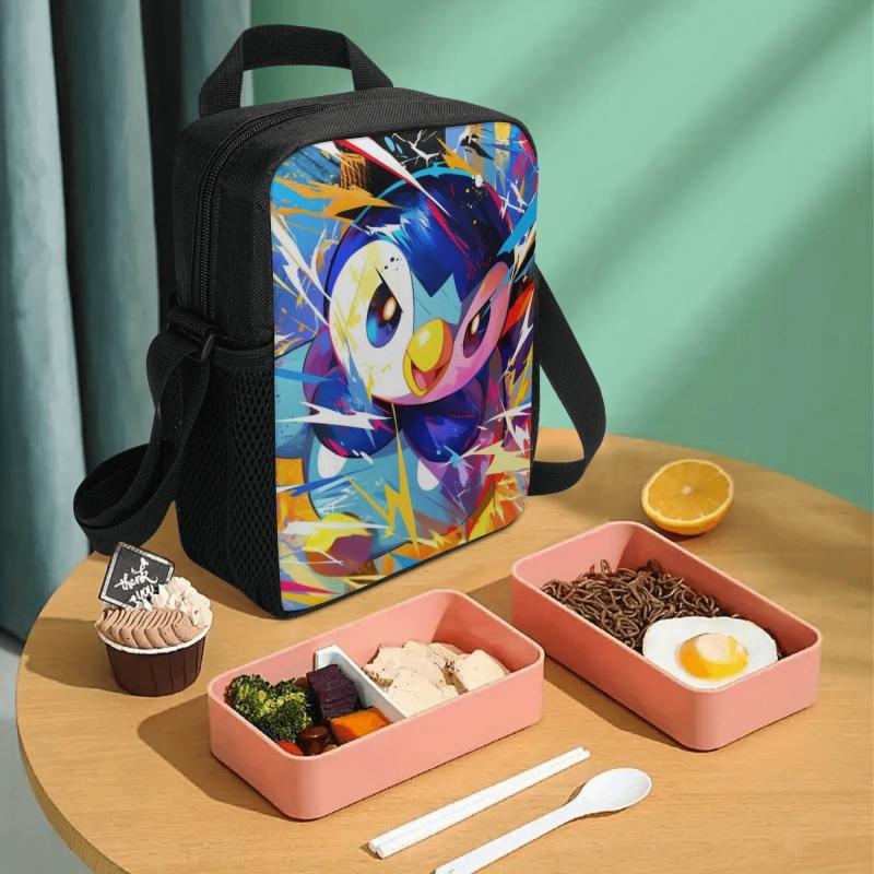 Colorful Cartoon Insulated Lunch Bag Waterproof Large Capacity