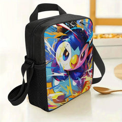 Colorful Cartoon Insulated Lunch Bag Waterproof Large Capacity