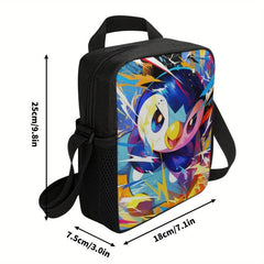 Colorful Cartoon Insulated Lunch Bag Waterproof Large Capacity