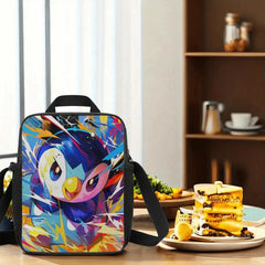 Colorful Cartoon Insulated Lunch Bag Waterproof Large Capacity