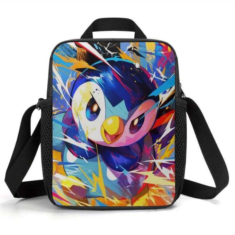 Colorful Cartoon Insulated Lunch Bag Waterproof Large Capacity