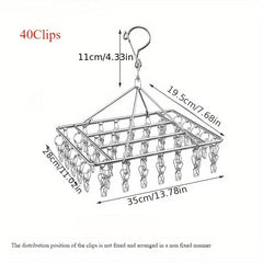 Wind-Resistant Clip Drying Racks for Laundry Storage in Small Spaces