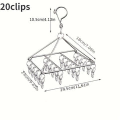 Wind-Resistant Clip Drying Racks for Laundry Storage in Small Spaces