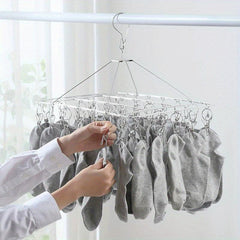 Wind-Resistant Clip Drying Racks for Laundry Storage in Small Spaces