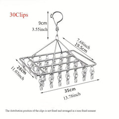 Wind-Resistant Clip Drying Racks for Laundry Storage in Small Spaces