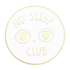 No Sleep Club Enamel Pins Brooches Punk Cat Bad Luck Rabbit Rose Lapel Badges